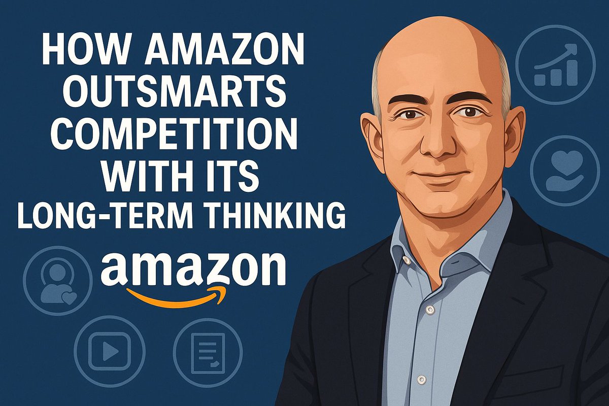 Piyush_Neve's tweet image. 🧵 How Amazon Outsmarts Competition – Not by force, but by PATIENCE.
Here’s how Jeff Bezos built a marketing machine that thinks years ahead while others chase months. 👇
#Amazon #MarketingStrategy #BusinessThread