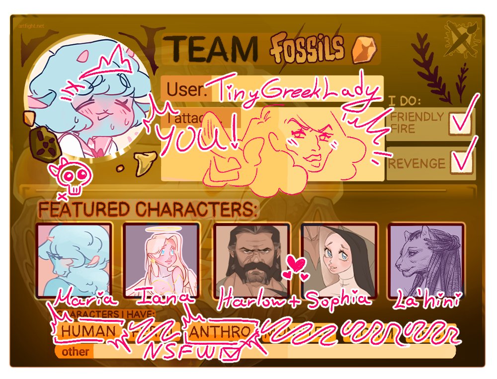 TinyGreekLady's tweet photo. Doing Artfight this year too!! Let's go Fossils!!
https://t.co/1QCgcN1qRp https://t.co/idJMTpchK1