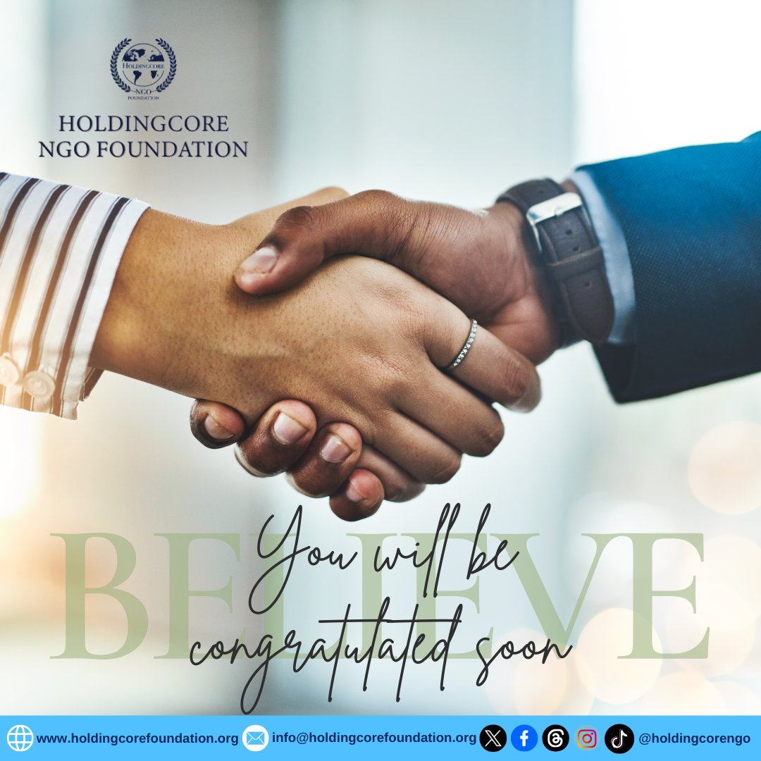 Holdingcorengo's tweet image. Hold onto this powerful truth: Your hard work, dedication, and patience are building towards a moment of triumph. What amazing news are you anticipating today? 

 #HoldingcoreEMPFoundation  #BelieveAndAchieve #Dreams #SoonCome #ManifestSuccess #VictoryIsNear