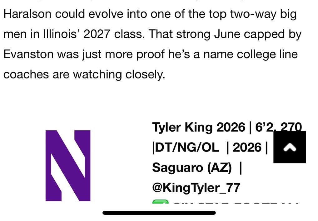 Ralph Haralson || 2027 NT🚨 (@ralphharalson27) on Twitter photo Thank you <a href="/sixstarfootball/">Six Star Football | PLUS+</a> for the write up! Can’t wait for the season to start!
<a href="/coachpass23/">Michael Passarella</a> <a href="/CoachBizz/">Nick Bizzieri</a> <a href="/KylePetros1/">Coach Petros</a> <a href="/Coach_Nards/">Vince Nardiello</a> <a href="/bigbell076/">Byron Bell</a> <a href="/OJW_Scouting/">PrepRedzone Oliver</a> <a href="/EDGYTIM/">Timothy “EDGYTIM” OHalloran</a> <a href="/PrepRedzoneIL/">Prep Redzone Illinois</a> <a href="/MKeeler5/">Coach Mason Keeler</a> <a href="/stantonweber/">Coach Stanton Weber</a> <a href="/NUFBRecruiting/">NUFB Recruiting</a> <a href="/Recruit2Illini/">UI Zone</a> <a href="/AaronHenry7/">Aaron Henry</a> <a href="/RivalsFriedman/">Adam Friedman</a> Thank you <a href="/sixstarfootball/">Six Star Football | PLUS+</a> for the write up! Can’t wait for the season to start!
<a href="/coachpass23/">Michael Passarella</a> <a href="/CoachBizz/">Nick Bizzieri</a> <a href="/KylePetros1/">Coach Petros</a> <a href="/Coach_Nards/">Vince Nardiello</a> <a href="/bigbell076/">Byron Bell</a> <a href="/OJW_Scouting/">PrepRedzone Oliver</a> <a href="/EDGYTIM/">Timothy “EDGYTIM” OHalloran</a> <a href="/PrepRedzoneIL/">Prep Redzone Illinois</a> <a href="/MKeeler5/">Coach Mason Keeler</a> <a href="/stantonweber/">Coach Stanton Weber</a> <a href="/NUFBRecruiting/">NUFB Recruiting</a> <a href="/Recruit2Illini/">UI Zone</a> <a href="/AaronHenry7/">Aaron Henry</a> <a href="/RivalsFriedman/">Adam Friedman</a>