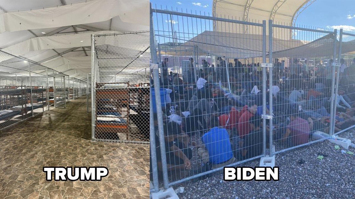 WhyTTUsa's tweet photo. Why is no one crossing the border right now? 🧱🇺🇸

Under Trump, border security surged. Under Obama &amp; Biden, we saw cages, chaos, and record crossings.

Who handled the border better?

#Immigration #southernborder #Obama #Biden #DonaldTrump https://t.co/jfQh6YdLPT