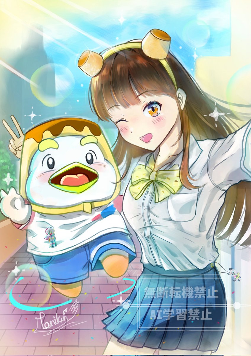 tori_kunGY's tweet image. イラストで前のイラストをちょっと変えました。😀✨✏️（モモトリツインプリンスター）🍮

#オリジナル #イラスト #オリジナルイラスト  #鳥 #絵描きさんと繋がりたい #オリジナルキャラクター #創作