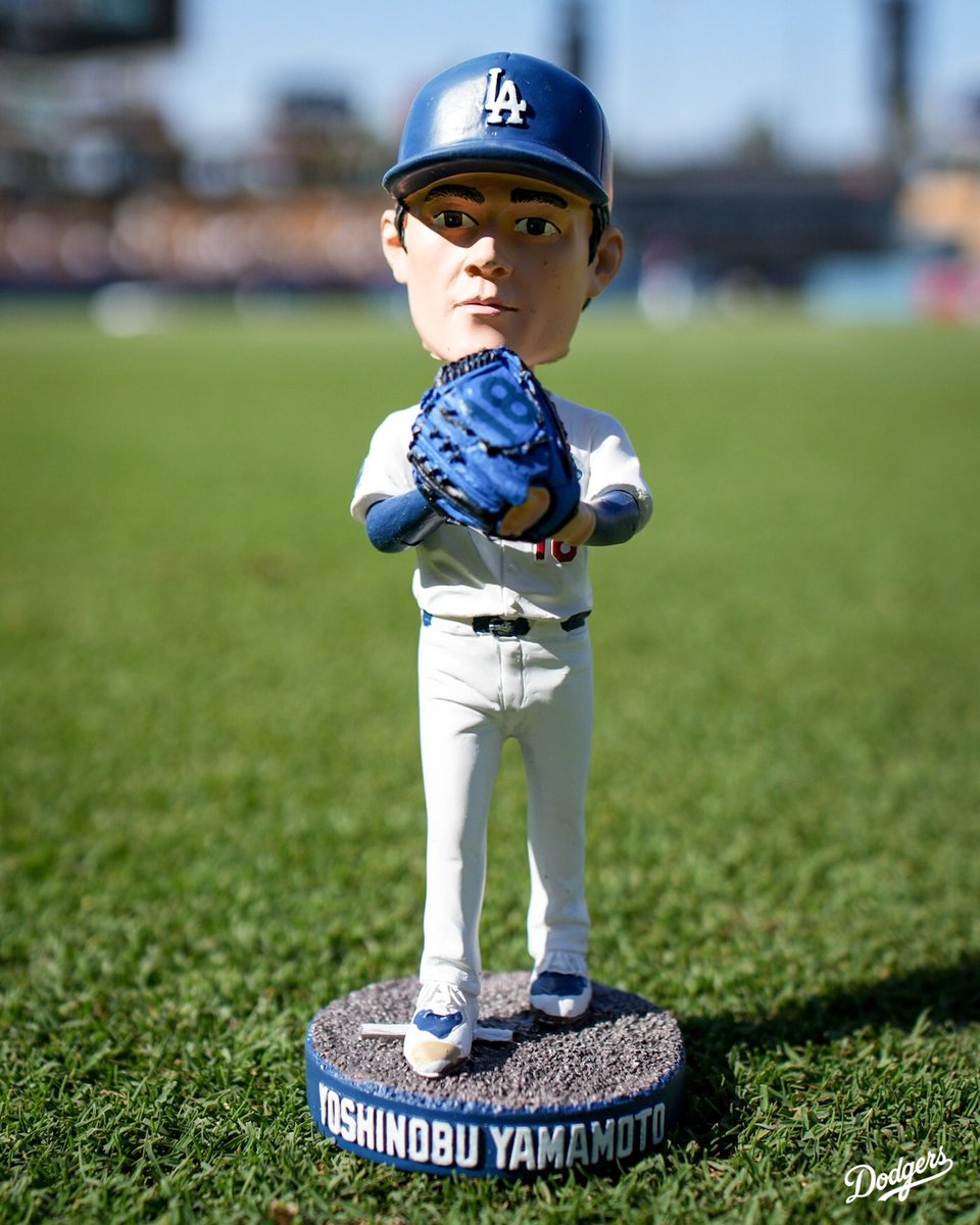 It's Yoshinobu Yamamoto Bobblehead Night presented by ANA!