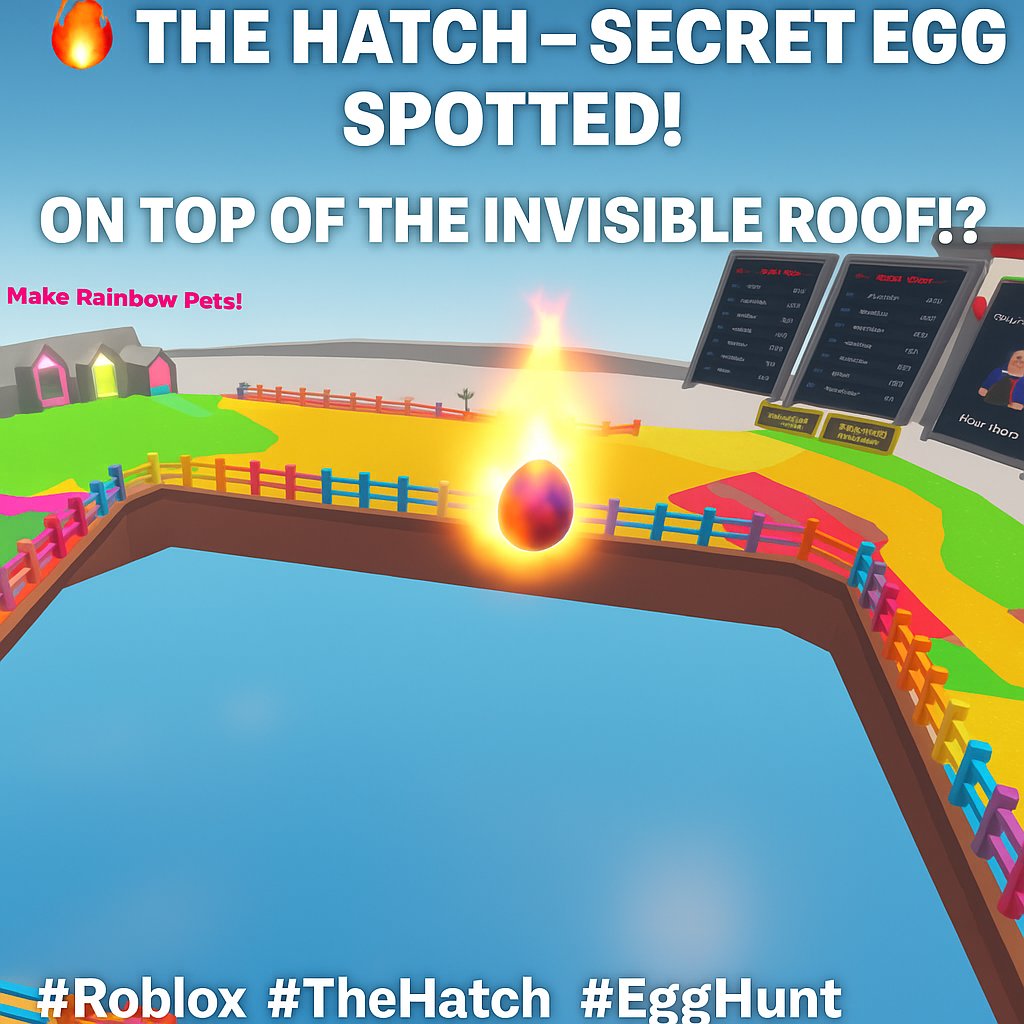 BNC_BREAKING's tweet image. 🎨🔥🥚 The Hatch – Hidden Egg in Color Block!
For most players, the egg is in the lobby — but mine was wild:
Found on top of the invisible map roof, and I had to jump on other players’ heads to reach the egg on fire 😭💀
#Roblox #TheHatch #ColorBlock #EggHunt