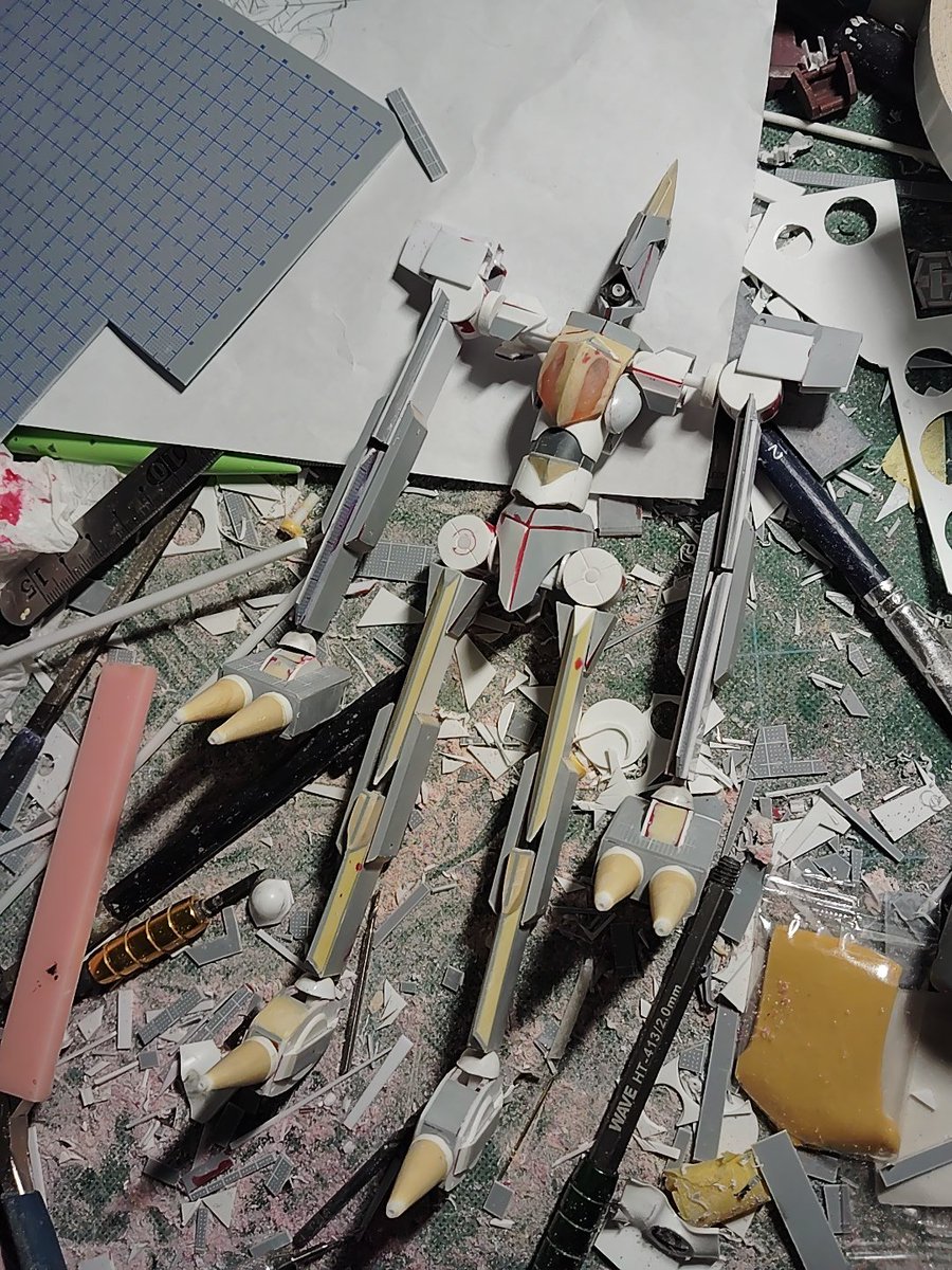 Haruma11767931's tweet image. キケロガの腕できた
#ジークアクス
#キケロガ
#スクラッチ