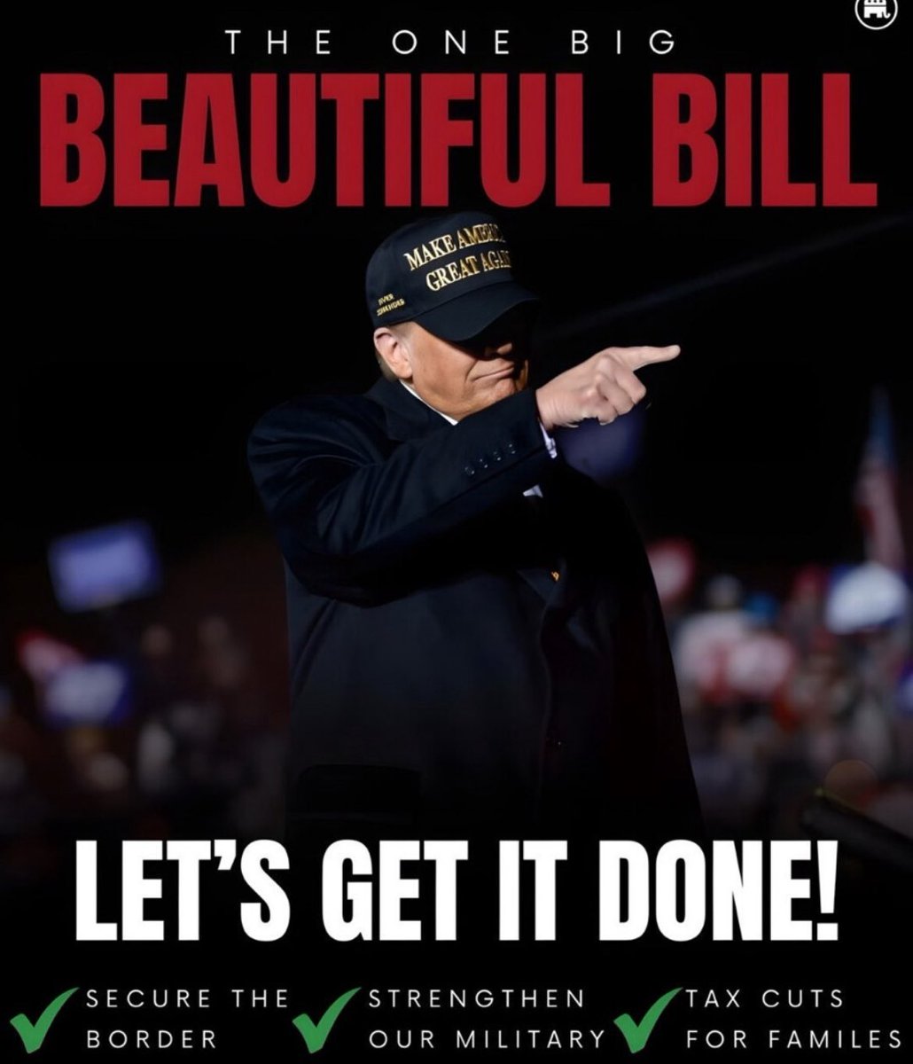 Any Republican congress member that is thinking about Voting NO on the One Big Beautiful Bill damn well knows the policies &amp; reforms in it will help reduce the deficit! 

So using  "the deficit" as an excuse to prevent a solution to the deficit  proposed by Trump. Is a total cop