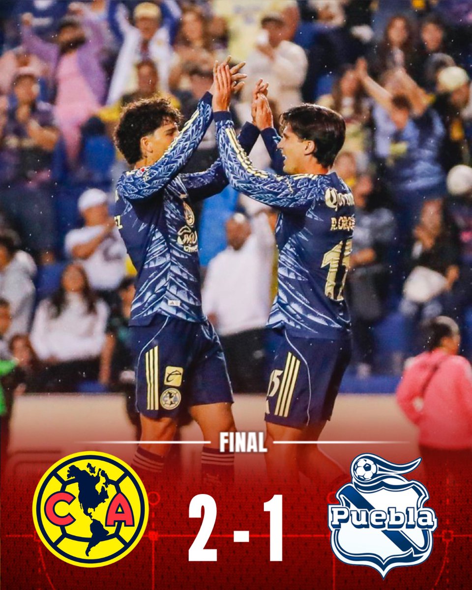 deportesWRADIO's tweet photo. GANÓ EL DUELO AMISTO 🔥🔥🔥

América calienta motores de cara al Apertura 2025 y descuenta con dos goles al Puebla. 

Diego Arriaga y Kevin Álvarez fueron los encargados de marcar en el Ciudad de los Deportes. https://t.co/hNDpGGND0I