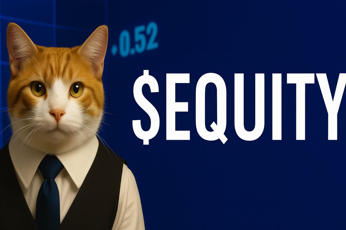 I made a quick banner for $EQUITY not an artist ahah 

Just need to be resized and/or enhanced, can someone help, will pay the dex after getting a response for the fees