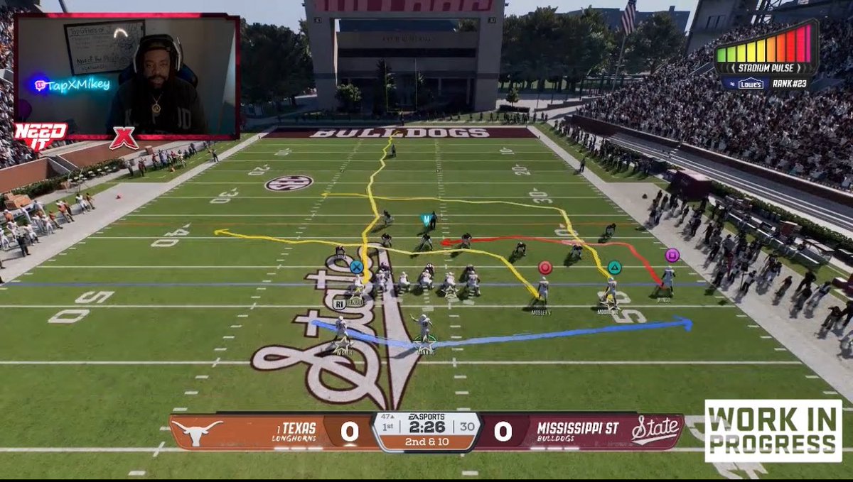 TapXMikey's tweet photo. Tomorrow @ 4pm, this one is for @tuhmear 

Arch Manning starts his journey through the SEC Gauntlet on the road 

🎥🔗: https://t.co/NIlebz7KL6

#PresentedByTheEACreatorNetwork https://t.co/cnYJLTopUb