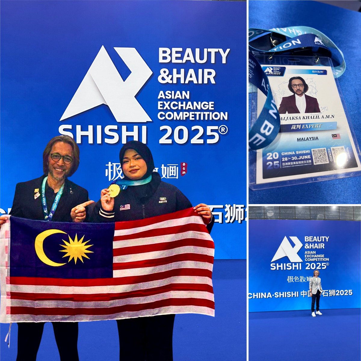 khalkhalil67's tweet photo. Alhamdulillah…

Bidang dandanan rambut yang telah mengharumkan nama negara dengan merangkul pingat emas di pertandingan Beauty &amp; Hair Asian Exchange Competition 2025 yang berlangsung di Xiamen pada 29–30 Jun 2025.
Khaljaksa Khalil A.M.N
Pakar Negara
Hairdressing https://t.co/uYV4v7e8FV