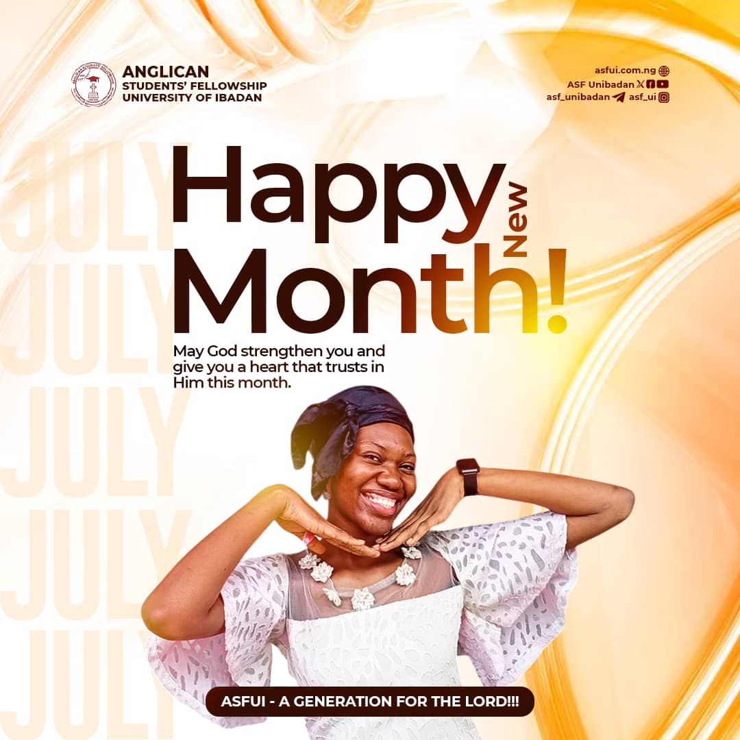 AsfUnibadan's tweet photo. May the Lord strengthen our hearts, steady our steps, and supply the grace we need for each day.
This month, let us trust deeply in Him, our ever-present help in times of need π.
Welcome to July. Welcome to strength.π₯
ASFUIβ¦ A generation for the Lord π₯
#July
#ASFUI https://t.co/UidVEF0TIy
