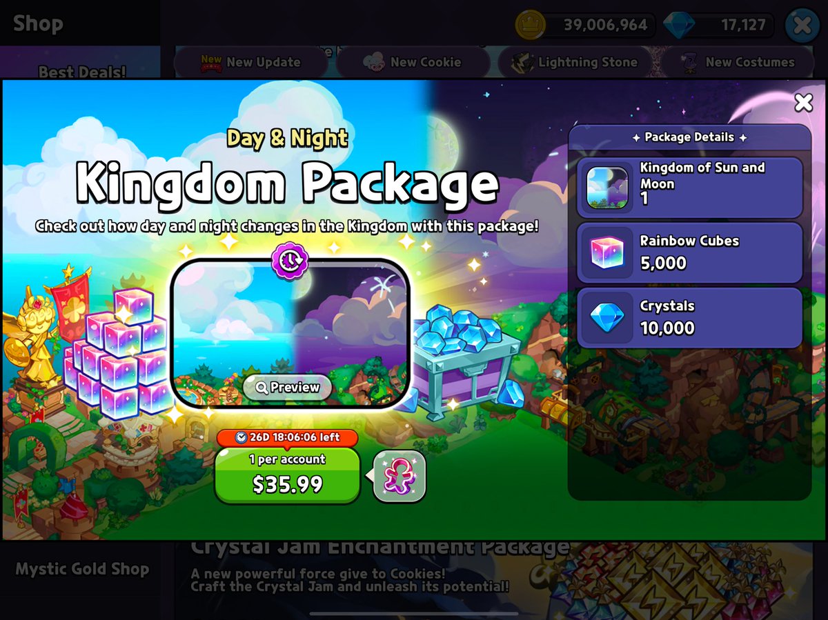REALLY!? JUST FOR CHANGING THE SKY!?
#cookierunkingdom