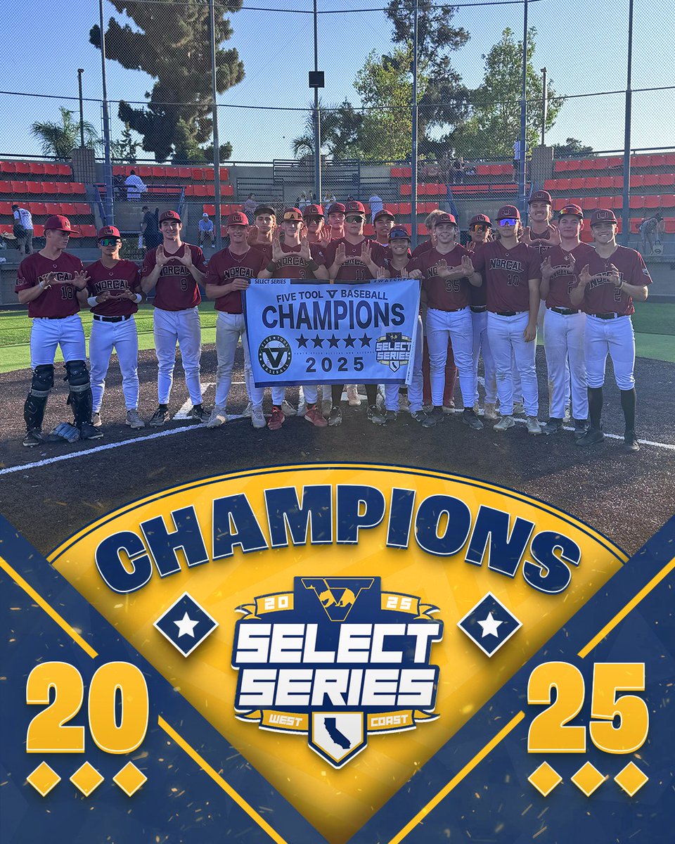 🏆 CHAMPIONS 🏆

Congrats to <a href="/NorCalU1/">NorCalU</a> Black 2027 on the winning the <a href="/FiveTool/">Five Tool Baseball</a> West Coast 16U Select Series!

#WatchEm / #WestCoastSS
