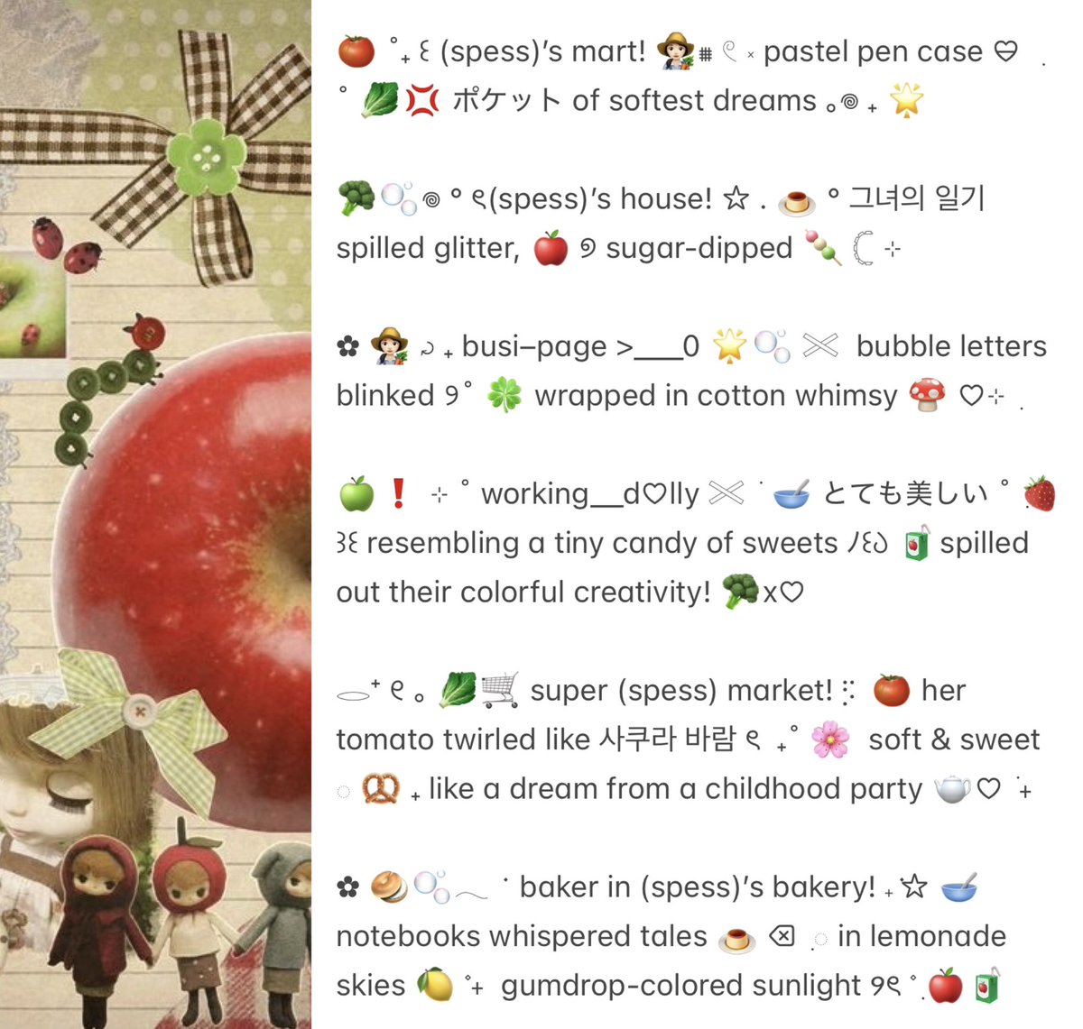 xWordsmith's tweet image. 🍎🫧 .. | Any interaction would be appreciated!

🥬 &amp;lt; GIVEAWAY TIME! &amp;gt; dalam rangka merayakan ulang tahun @RELDICTED, 6 bio  wording akan dibagikan secara gratis! 🥺🖐🏻

pemenangnya diundi dari reply. komen:
 "Happy birthday Jarrel 🐈🐱🐾 @RELDICTED + no. bio”

#zonauang #zonaba