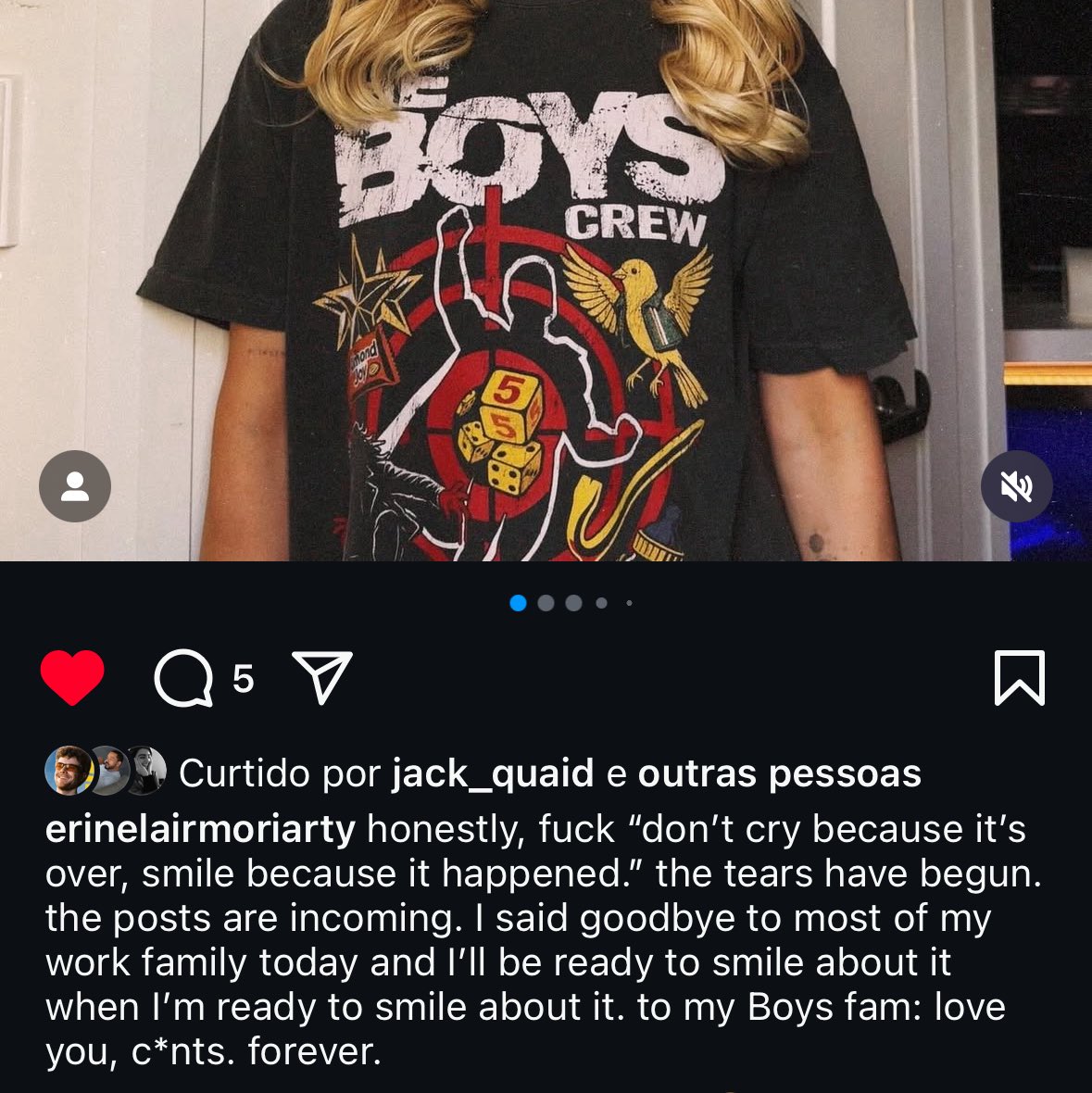 archivetheboys's tweet image. erin moriarty saying goodbye to the boys. season 5 releasing 2026 on prime video.