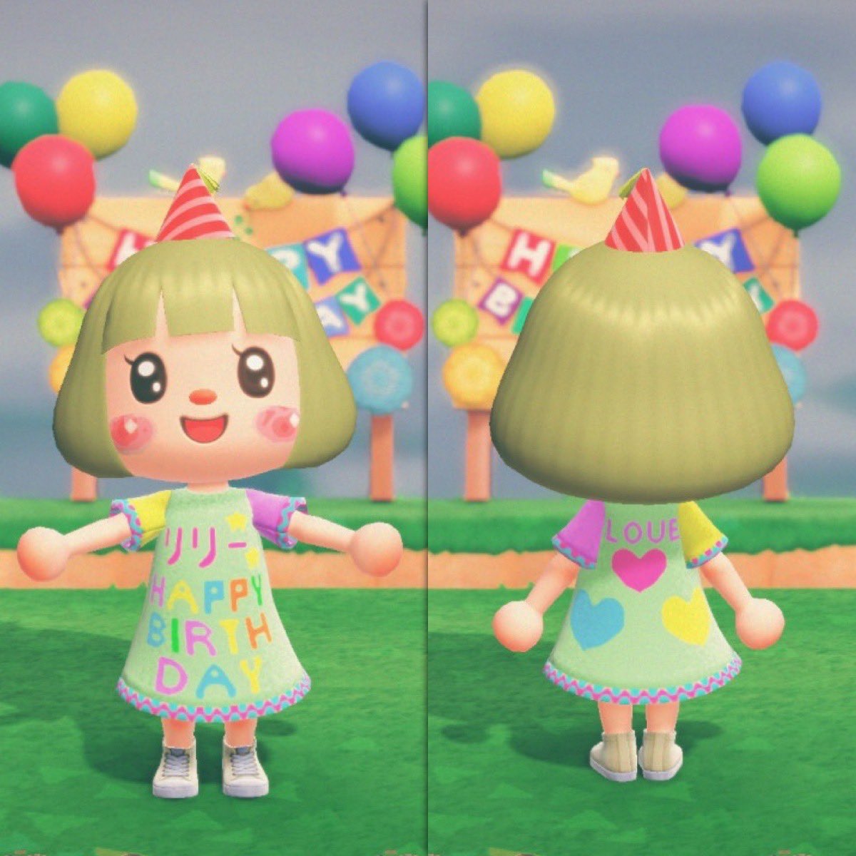 作ってもらったお洋服👗
嬉しかった🩷ありがとう〜🩷

#あつ森 
#AnimalCrossing