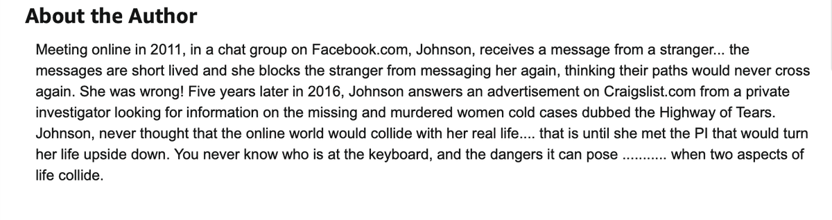 MM_AgentMeow002's tweet image. Remember back in May when @MeowMixOnline posted that @SFUJessica and her new friends? Jon thinks he has won the lotto with this old hack Jolene Johnson.
Jo must be an absolute shit detective to not uncover Jon's truths. Did anyone actually buy this book?