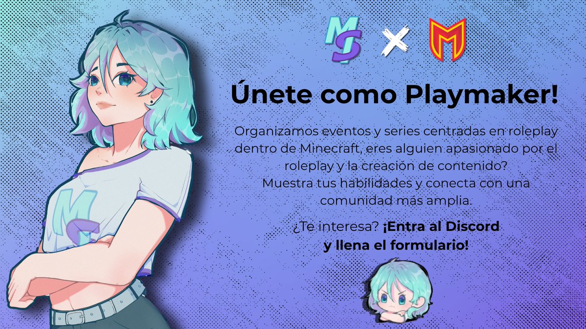 ¿Te turbo mama el roleplay?
¿Quieres ser una pieza importante en las historias?
Llena el formulario: forms.gle/G6QBQWcjzv1Pzc…
