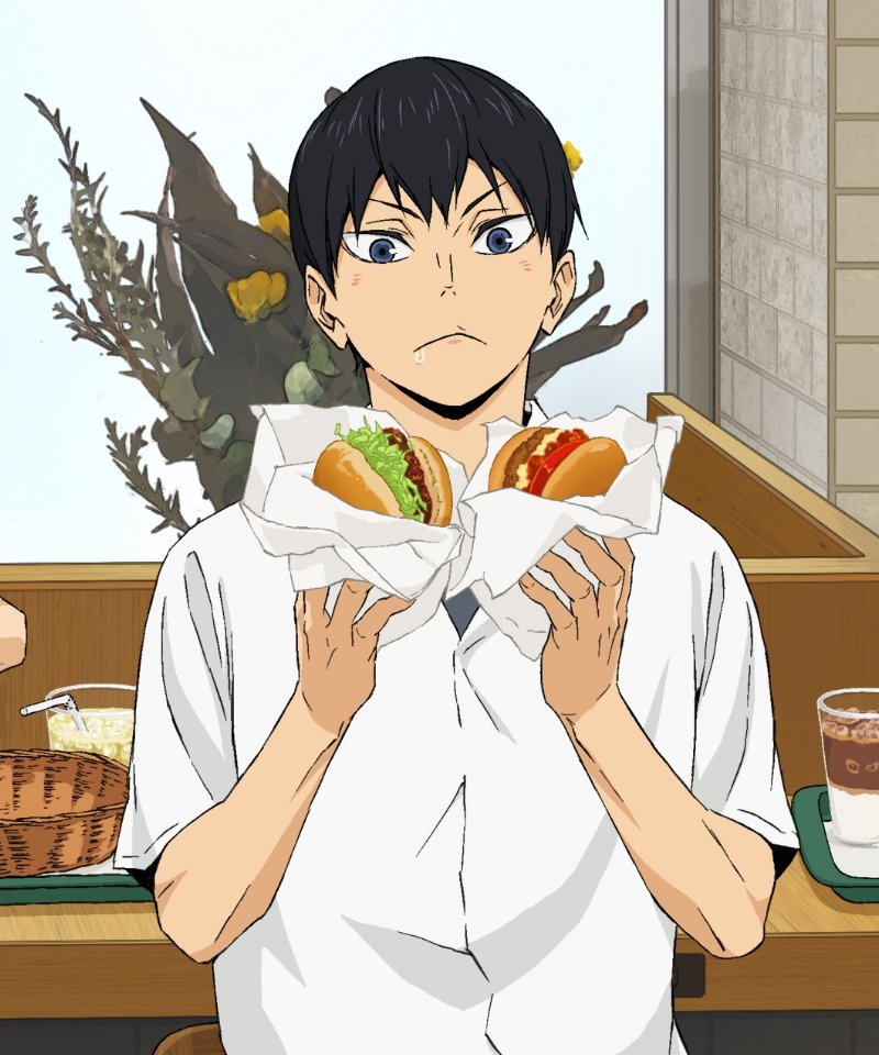 new kagehina illustration 🍔🫶🏼