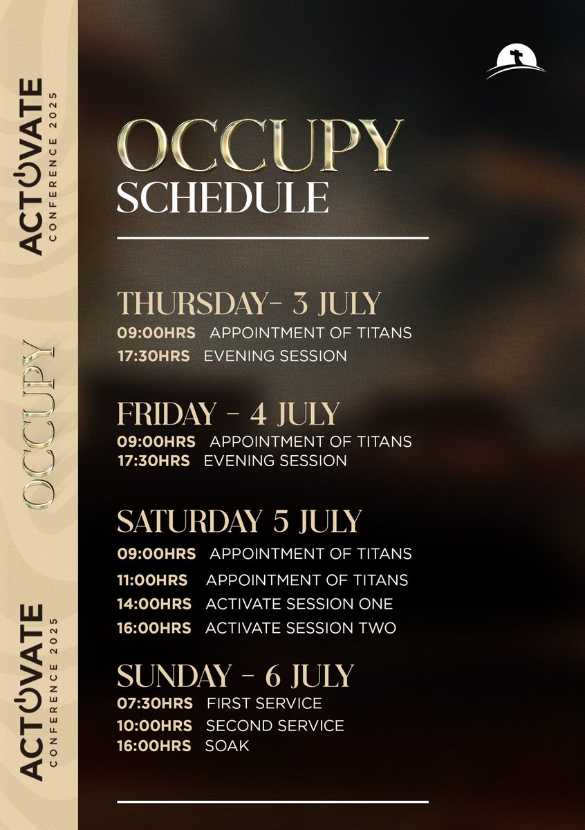 BruceMsidi's tweet image. ACTIVATE 2K25 is here!

Now it’s on you to plan, prepare, and plug in.

📍Morehouse.
Registration is FREE, but required:
👉🏾 mtz.org.zm/activate

Remember—you have an appointment with Titans at 8:59 A.M.

See you!

#Activate2K25 
#Occupy 
#AppointmentOfTitans