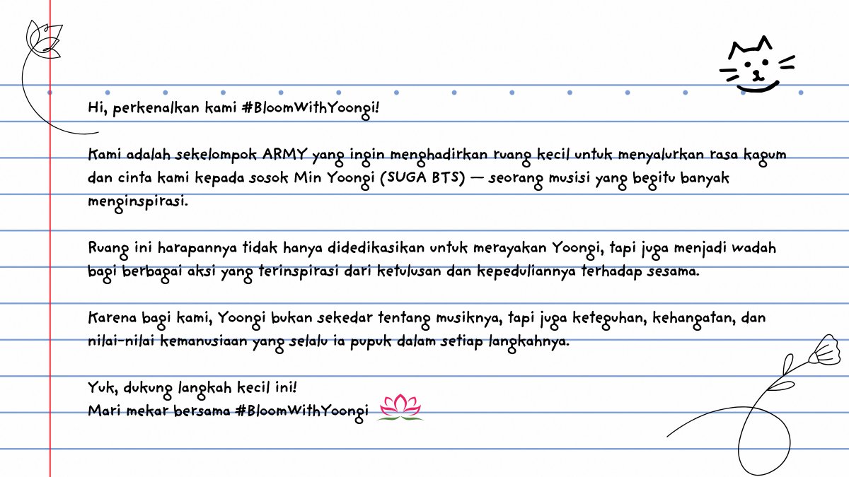 Bloom With Yoongi tweet media
