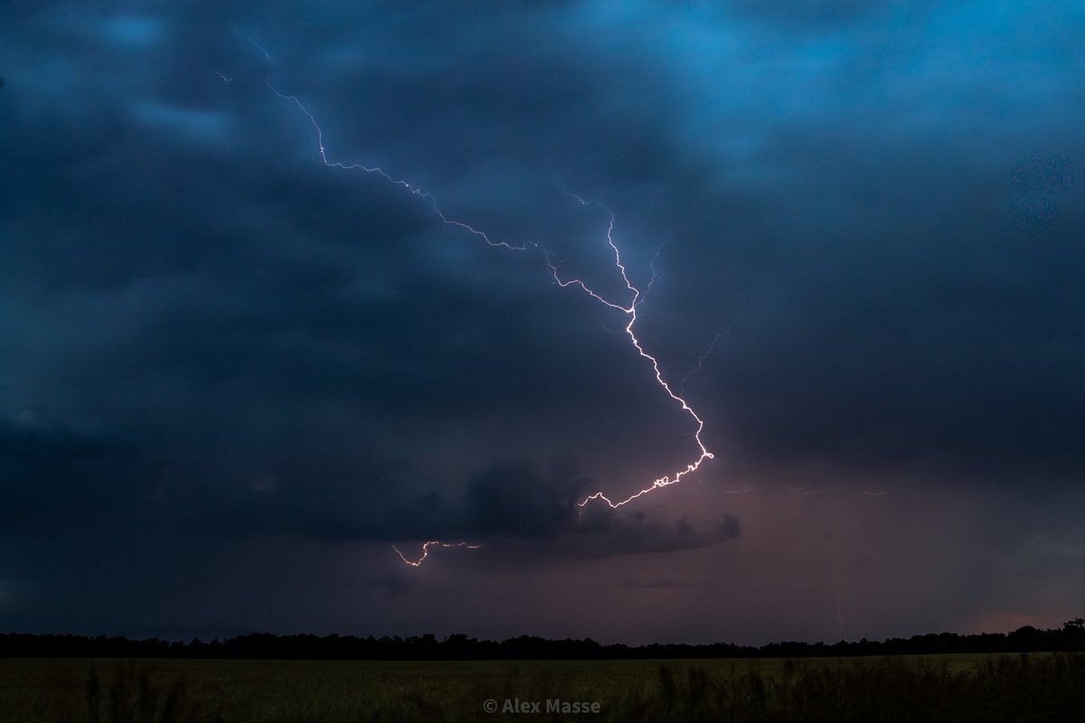 That was a lot of work for two bolts...

Shot from West McGillivray
 #onstorm