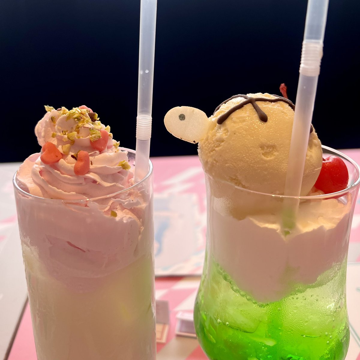 Miyuyu_117117's tweet image. 辛いの苦手でも食べれるくるみ坦々麺
ピスタチオドリンクも最高でしたෆ.*・゚
クリームソーダもかわいい🐢🫧
#彬龍華66 #櫻坂カフェ