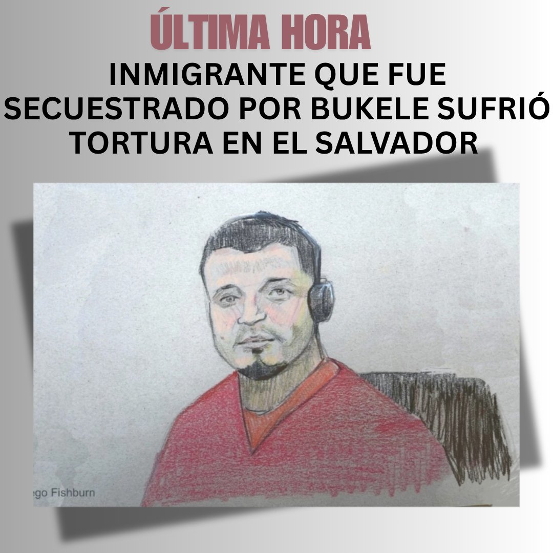 🇺🇲🚨🇸🇻 | INMIGRANTE SECUESTRADO POR BUKELE HABLÓ: #ÚLTIMAHORA, la prestigiosa agencia de noticias AP reporta que:

Kilmar Abrego García dice que fue golpeado y sometido a tortura psicológica en la cárcel de #ElSalvador. (rehén del bukelato a cambio de millones de dólares)

Dijo