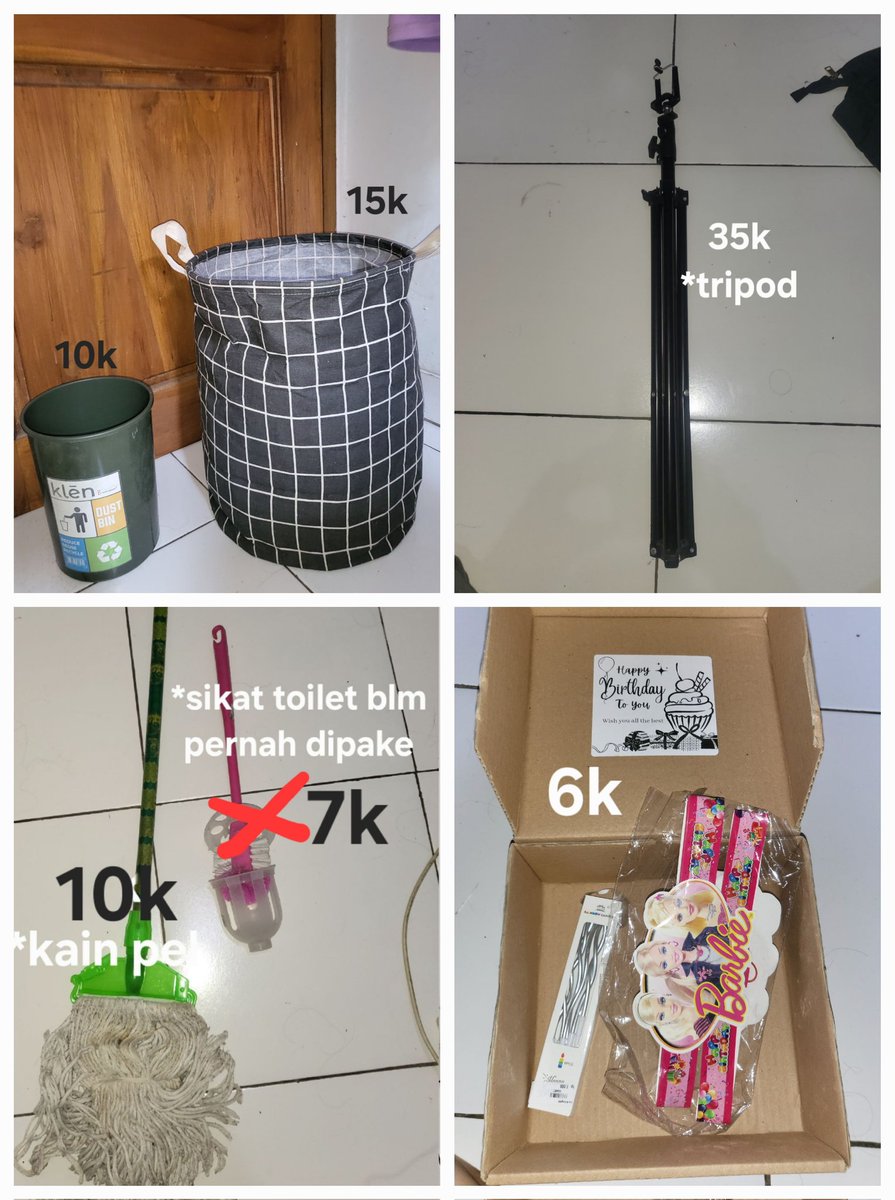 Tyassss_00's tweet photo. preloved barang kosan, bantu larisin yaaa. Wa di 082196454634 https://t.co/W2Tte60VJU