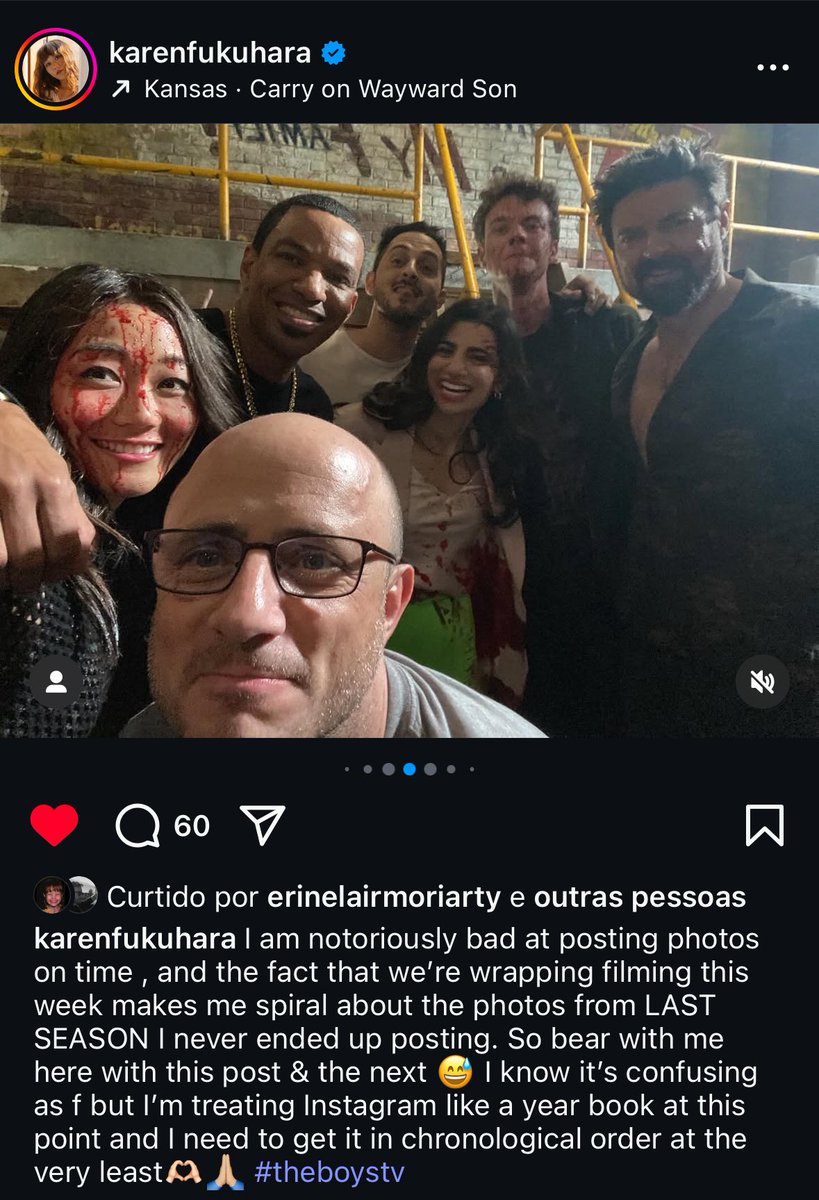 archivetheboys's tweet image. karen fukuhara about wrapping filming the boys.