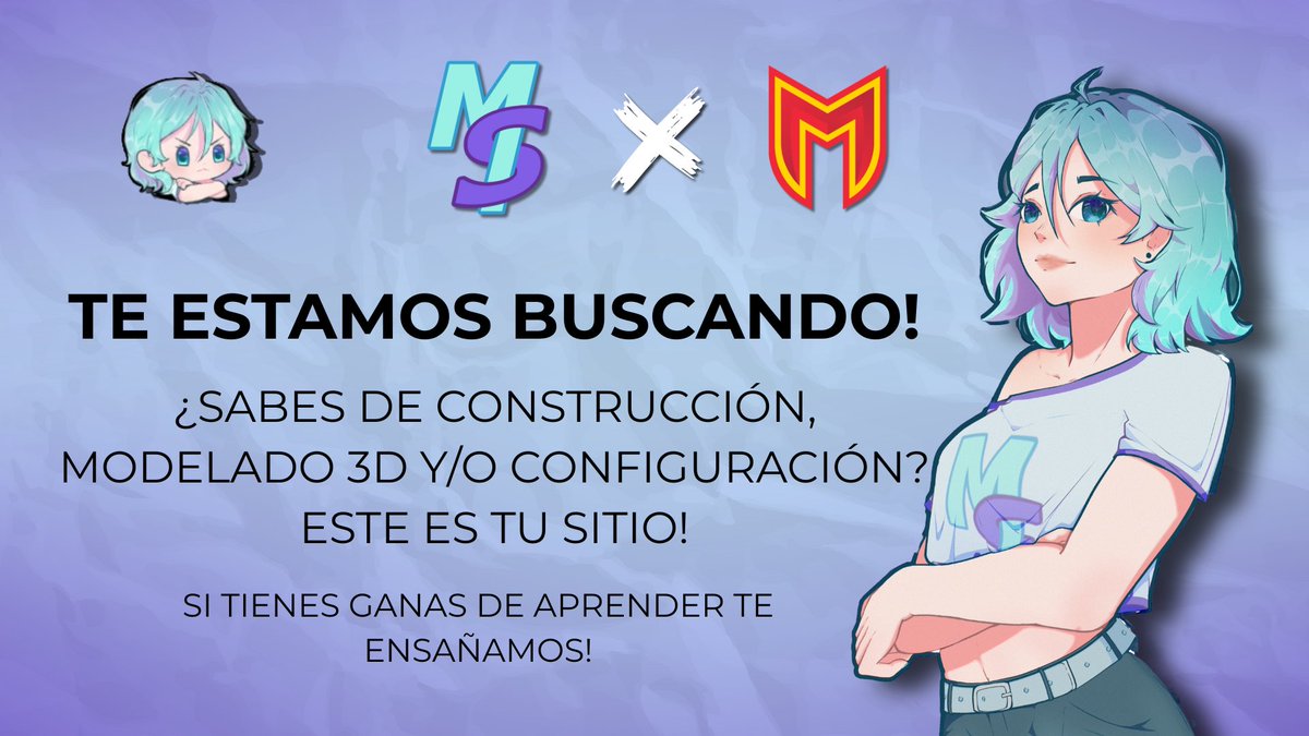 ¿Quieres formar parte de la familia MancoStudios?
Esta es tu oportunidad...
NO IMPORTA QUE NO LE SEPAS, PODEMOS ENSEÑARTE!! :DD 

Formulario: forms.gle/djszyQCBEojykJ…