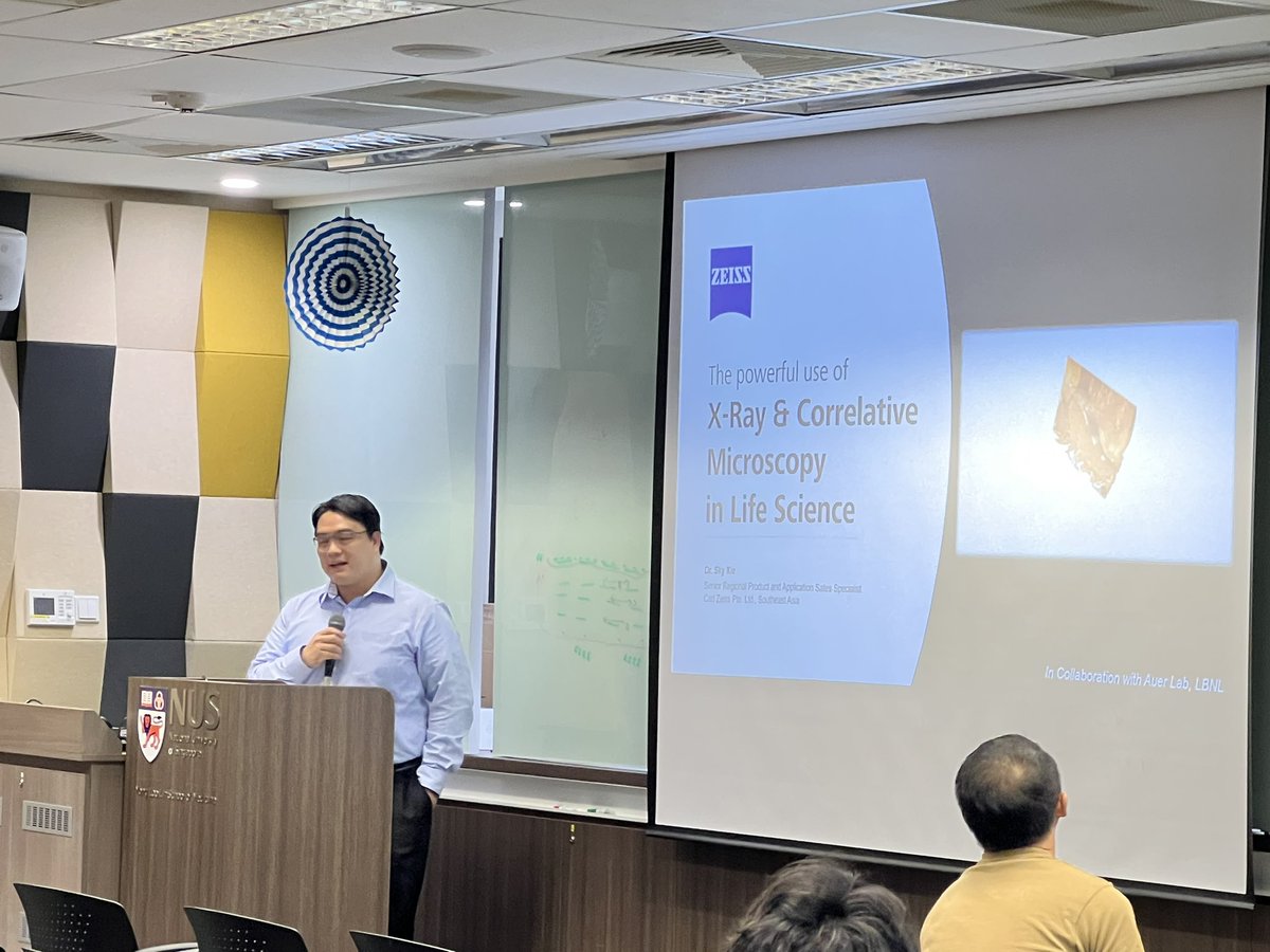 emu_nus's tweet photo. Thanks to Dr Sky Xie from Zeiss for his talk on X-ray and microCT! https://t.co/IBa24MwVZx