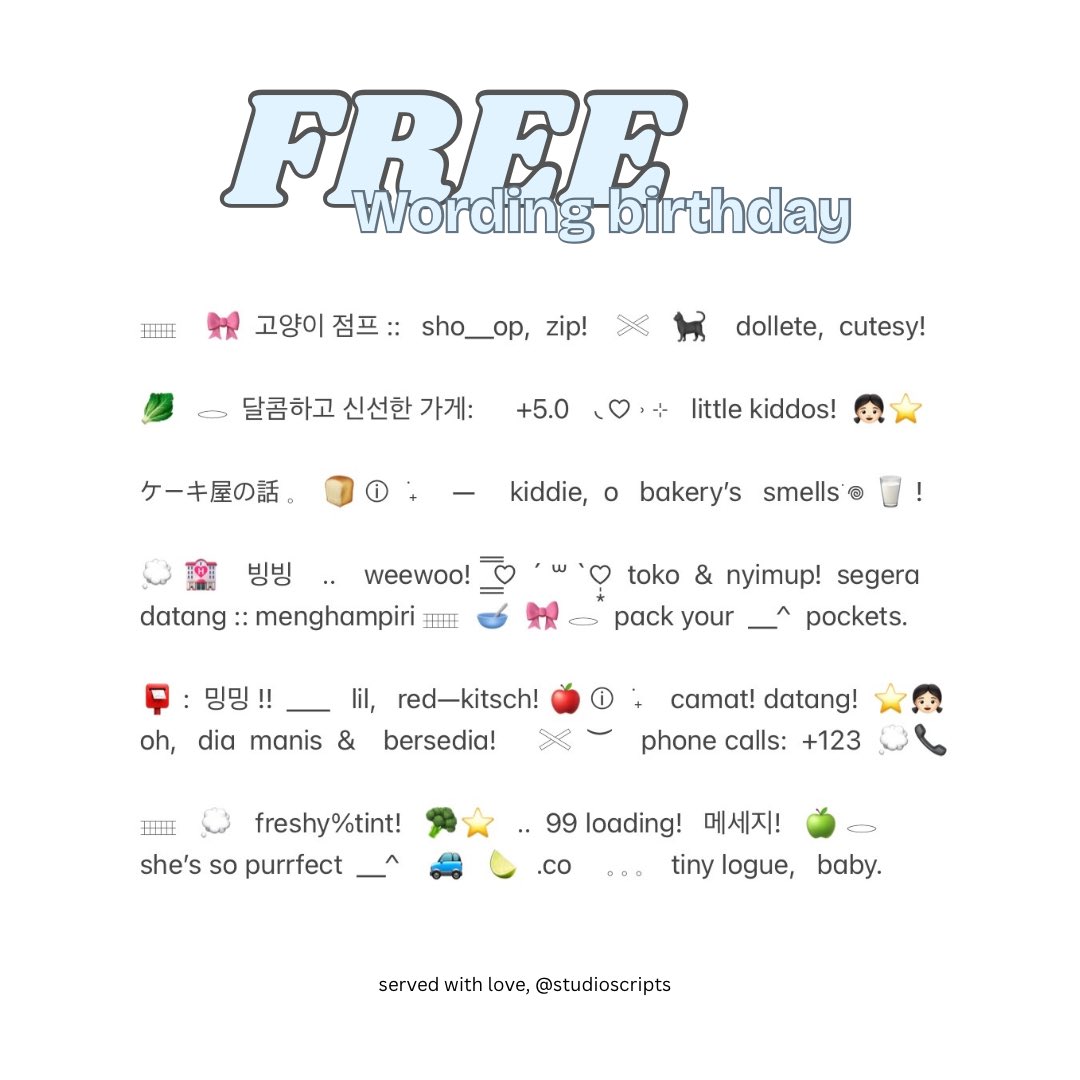 Studioscripts's tweet image. A retweet would be appreciated!

issa—beloved day, blessing and cheerful of the year! it’s @zauch day. surround by a hearts, lets celebrate it together, bringing FREE wording biography that you can join us. check alt for more! #zonauang