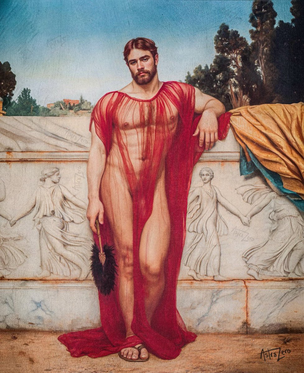 My revamp of, Athenais, by John William Godward, 1908