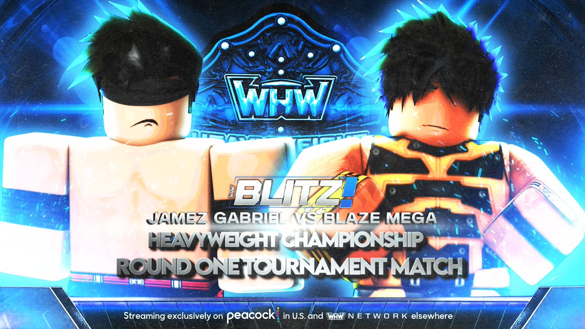 WHWMedia_'s tweet photo. Two massive Round 1 clashes in the WHW World Heavyweight Championship Tournament go down THIS THURSDAY on BLITZ!

Who will take one step closer to the gold? 💥🏆 #WHCTournament #BLITZ https://t.co/leOibHMsJA