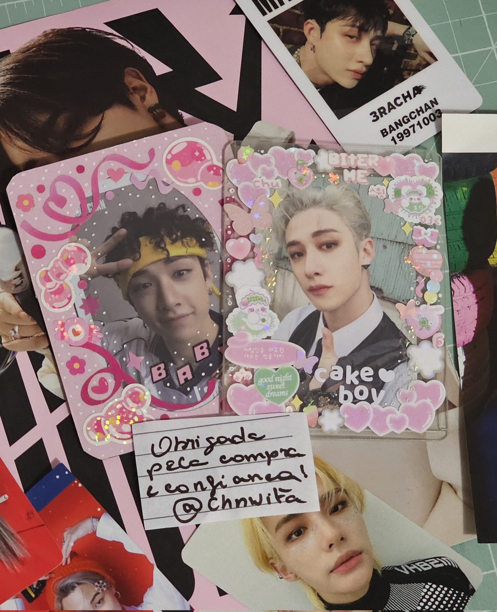 💌 — feedback extremamente positivo para <a href="/chnwita/">ؘ</a> por ter me vendido a minha maiorrrr prio, super comunicativa durante o processo de envio e embalou mt bem os cards, fora os mimos lindicos. muito obrigada por ajudar na minha coleção 🩷