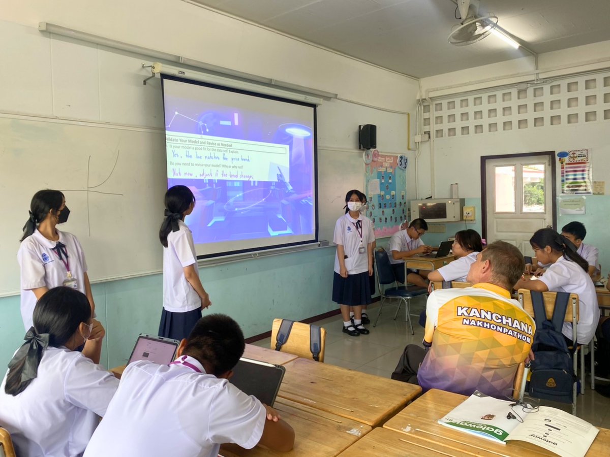 BFITSThailand's tweet image. At BFITS, Math comes alive when students take the mic! 🚀 In our KPN BFITS Program, Teacher Bernard had our Mathayom 3 (Grade 9) students lead mathematics presentations🌟

Ready to showcase your Math mastery? Join KPN and shine! 🇹🇭 #KPN #BFITSProgram #ShineWithBFITS