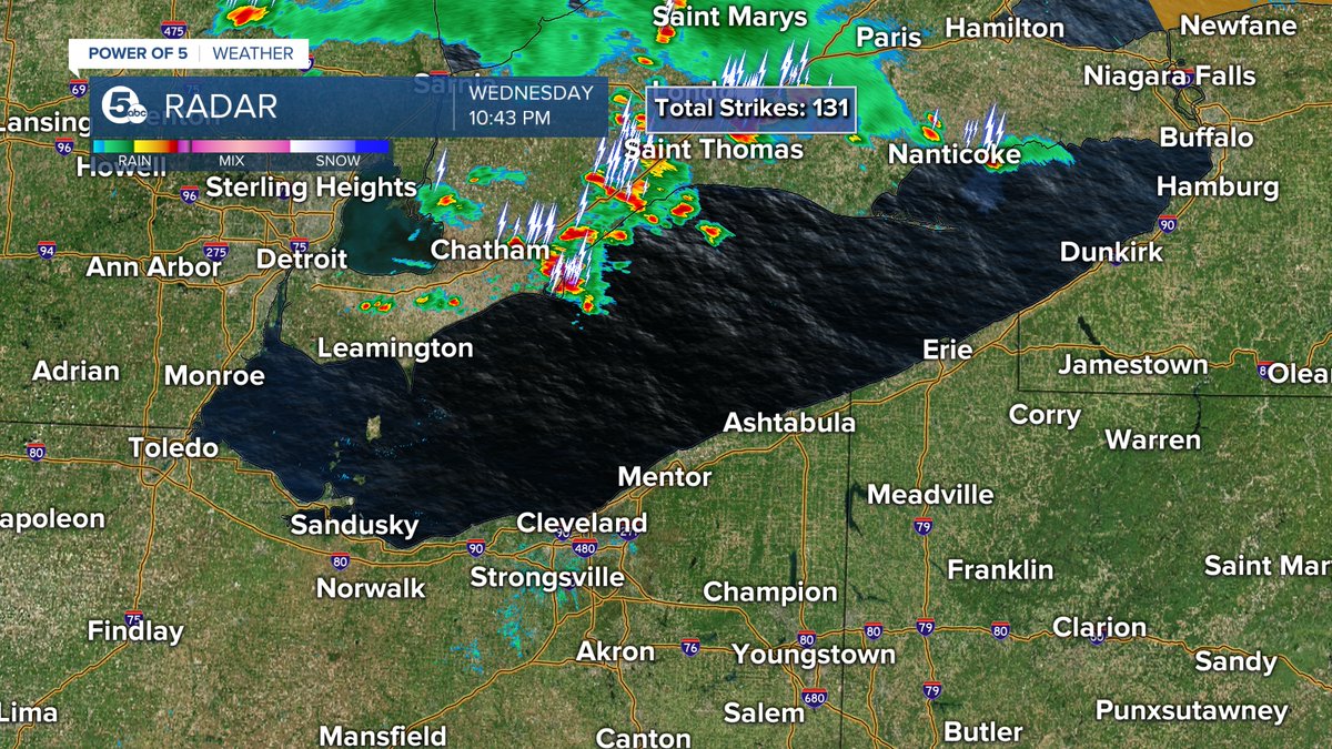 HEADS UP! [Thursday, July 2 <a href="/10/">PR</a>:45 pm] I am keeping an eye on a couple of storms across the lake coming from Canada. These look to weaken as they cross over the during the next few hours, but could still bring a few t-showers to our northern communities.