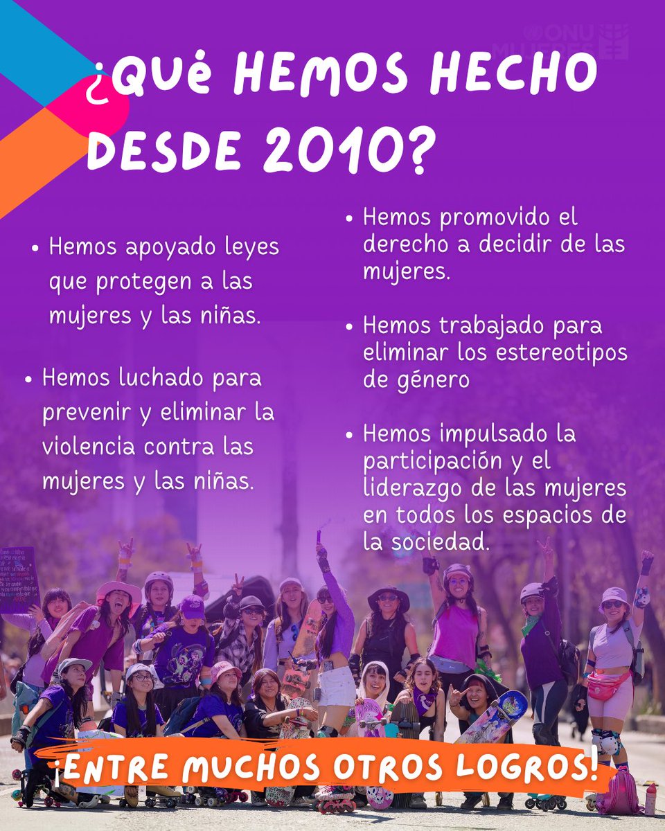 🎉 ¡Cumplimos 15 años!

Celebramos una trayectoria dedicada a construir un mundo donde todas las mujeres y niñas vivan con derechos, igualdad y sin violencias. 

#15AñosONUMujeres #PorYParaTodas