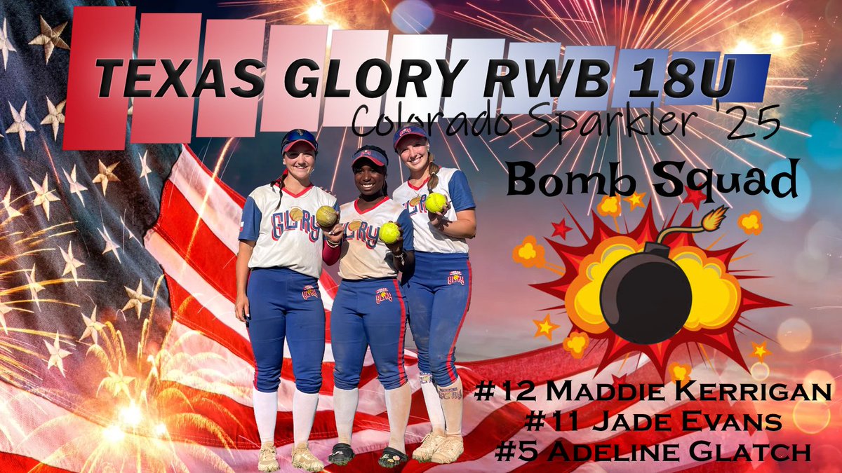 They came out swinging... day 1 is a wrap!
2-0 and the bats were on 🔥
Check out our bomb squad.
2026 Catcher #12 Maddie Kerrigan
2026 Middle Infielder #11 Jade Evans
&amp;
Weatherford College commit Middle Infielder #5 Adeline Glatch