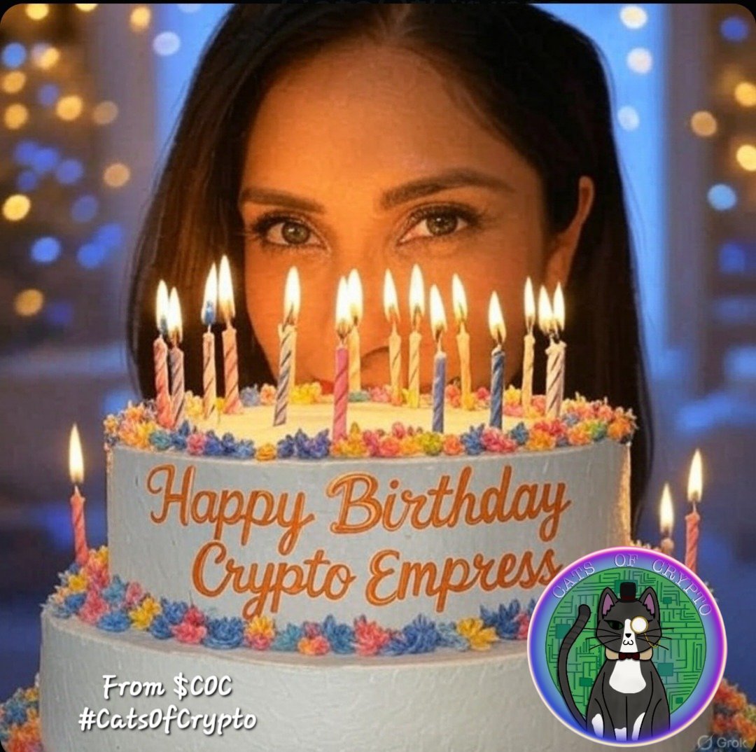 CatsOfCrypto Token (@catsofcrypto9) on Twitter photo Happy Birthday, Crypto Empress! Wishing you a fantastic year ahead filled with success, joy, and prosperity in the crypto world! 🎉🎂 From all of us at $COC and #CatsOfCrypto, have an amazing day! 🐾💰
Solana CA 6M8z5Wzmhk93ns6BaQzCuMYvkEpFcx9CDXsgFwK58NPf
<a href="/CryptoEmpressX/">ℂ𝕣𝕪𝕡𝕥𝕠𝔼𝕞𝕡𝕣𝕖𝕤𝕤🤍</a> Happy Birthday, Crypto Empress! Wishing you a fantastic year ahead filled with success, joy, and prosperity in the crypto world! 🎉🎂 From all of us at $COC and #CatsOfCrypto, have an amazing day! 🐾💰
Solana CA 6M8z5Wzmhk93ns6BaQzCuMYvkEpFcx9CDXsgFwK58NPf
<a href="/CryptoEmpressX/">ℂ𝕣𝕪𝕡𝕥𝕠𝔼𝕞𝕡𝕣𝕖𝕤𝕤🤍</a>