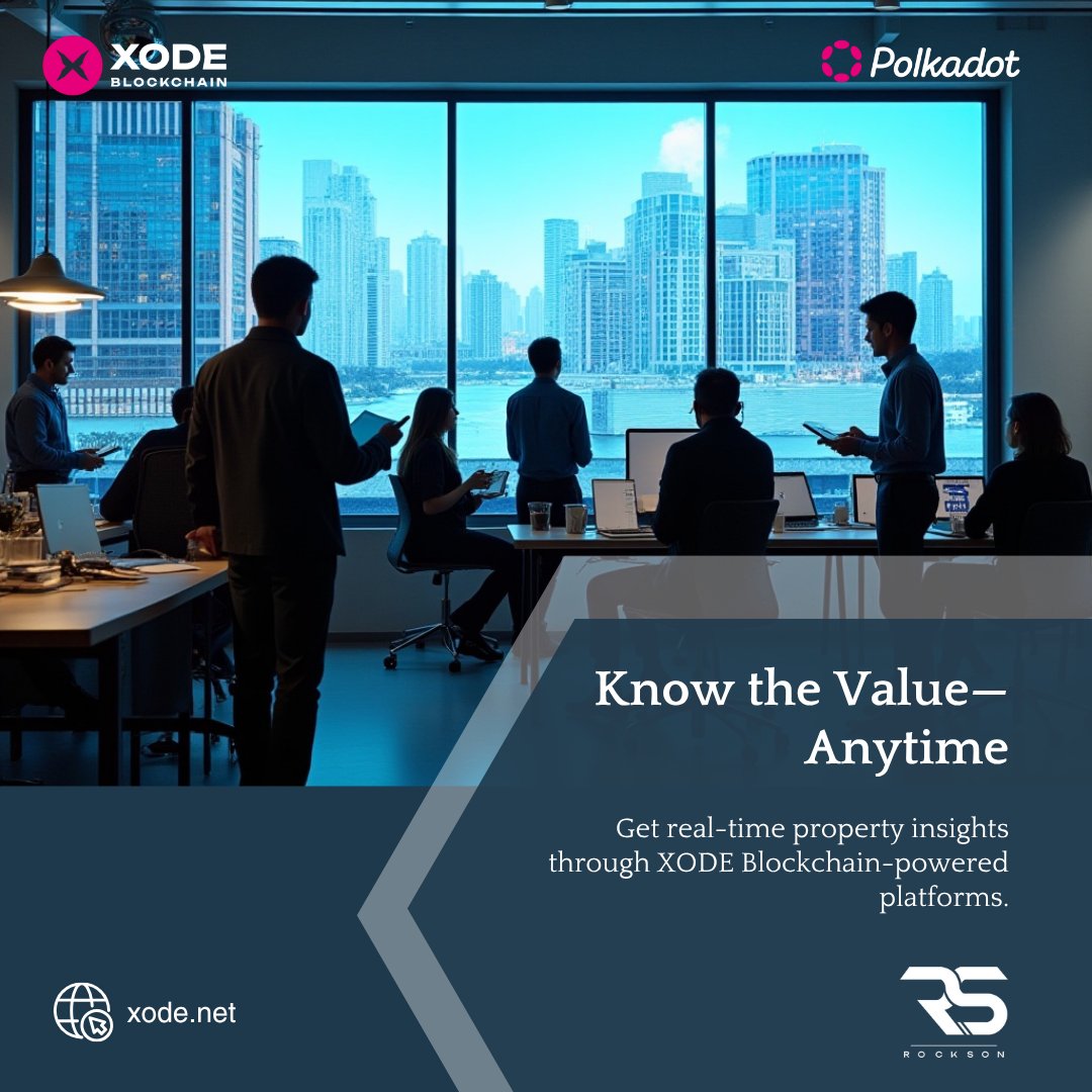 XodeNet's tweet photo. 📊 Know the Value—Anytime
Get real-time property insights through XODE Blockchain-powered platforms.
https://t.co/PRS824nP0o
#Polkadot #XODE #RealEstateAnalytics #SmartData #RWA https://t.co/qkcvVPF7hl