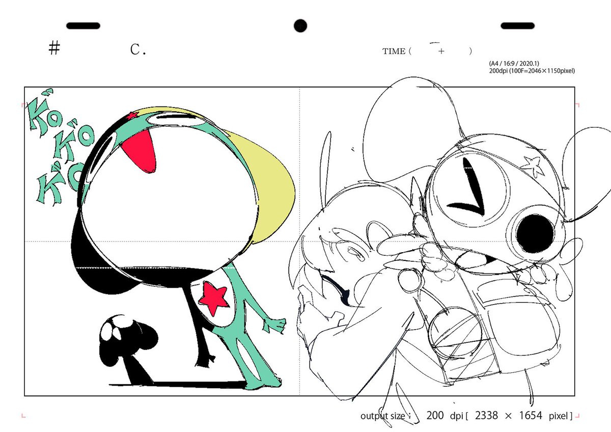 作画のところ原画やってます🐸 本編楽しみだね〜🐸🐸
#ケロロ軍曹 みんなみてね〜🐸🐸🐸🐸🐸🐸🐸