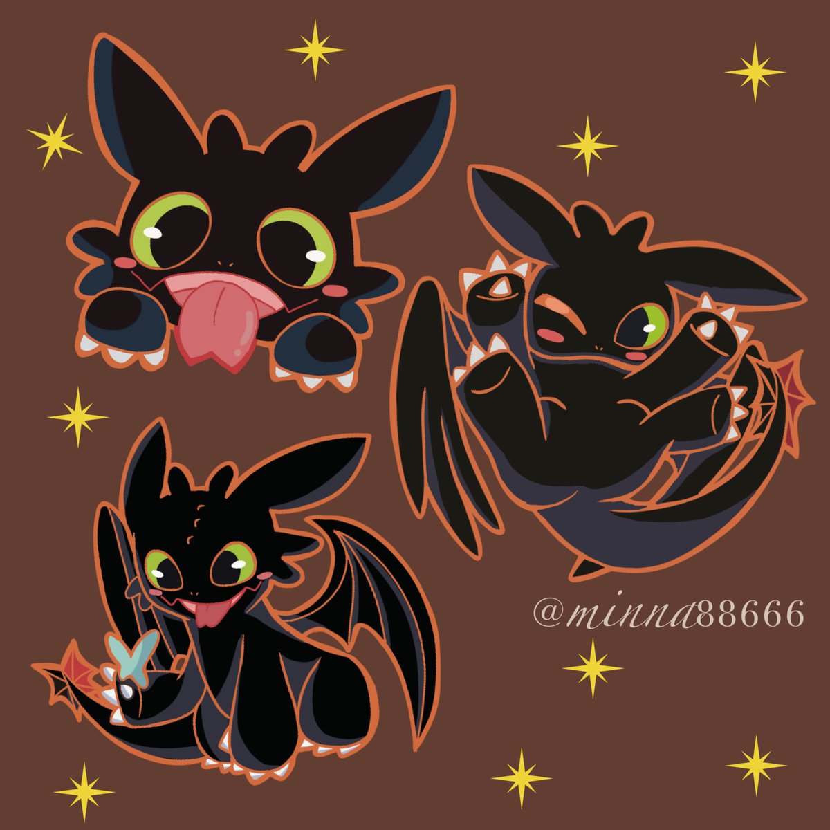 minna88666's tweet photo. 我多畫幾張沒牙應付明年的歐美場次！！！

#HowToTrainYourDragon
 #Toothless
#httydragon
#Fanart
#馴龍高手 https://t.co/Q7ZwoZ8tVT
