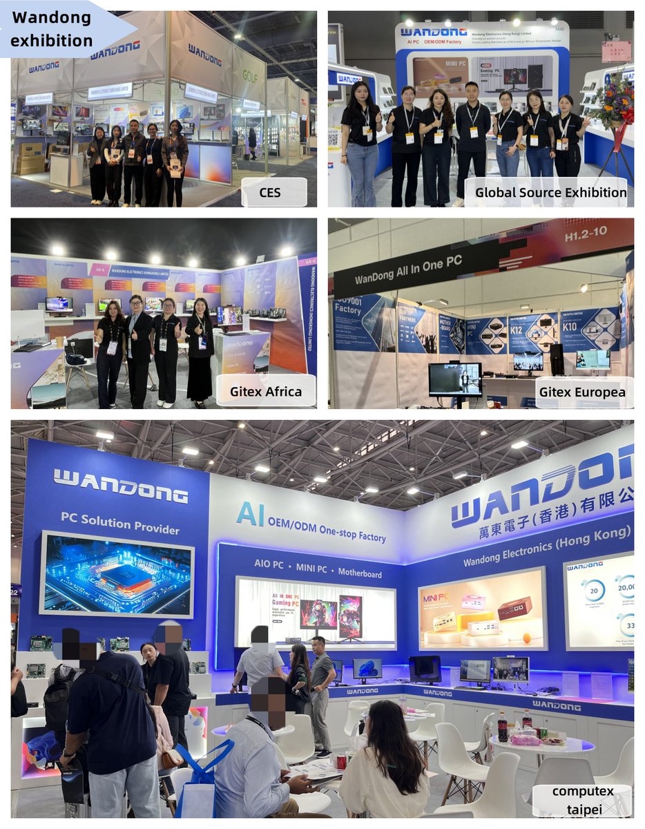 We has actively appeared in top global #tech #exhibitions such as #CES、#Computex and so on, discussing the development and challenges of #AIOPCs with our friends. We continue to bring innovative products to more international arenas and work with partners to create the future