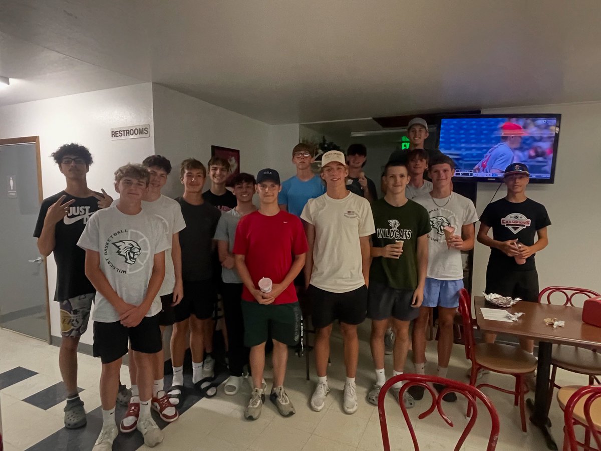 We were able to get a majority of our guys together tonight one last time for the summer. Thanks to our hometown Dairy Mart for hosting us  to end our summer! Putt Putt golf, food, and ice cream! #LetsGoCATS