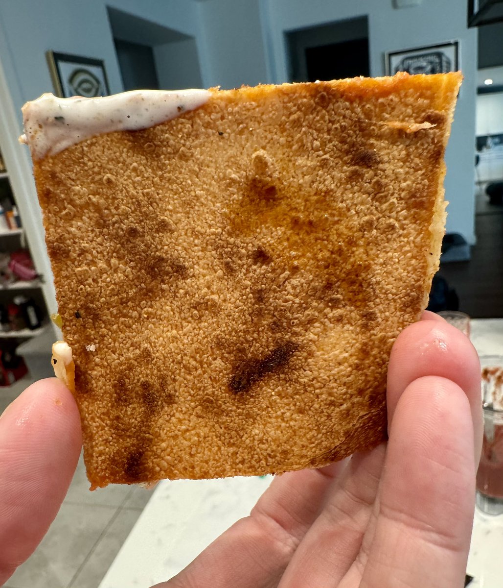 futurevictim_'s tweet image. made pizza again but this time a tavern style pie. my wife asked for it for her birthday today and baby gets what baby wants