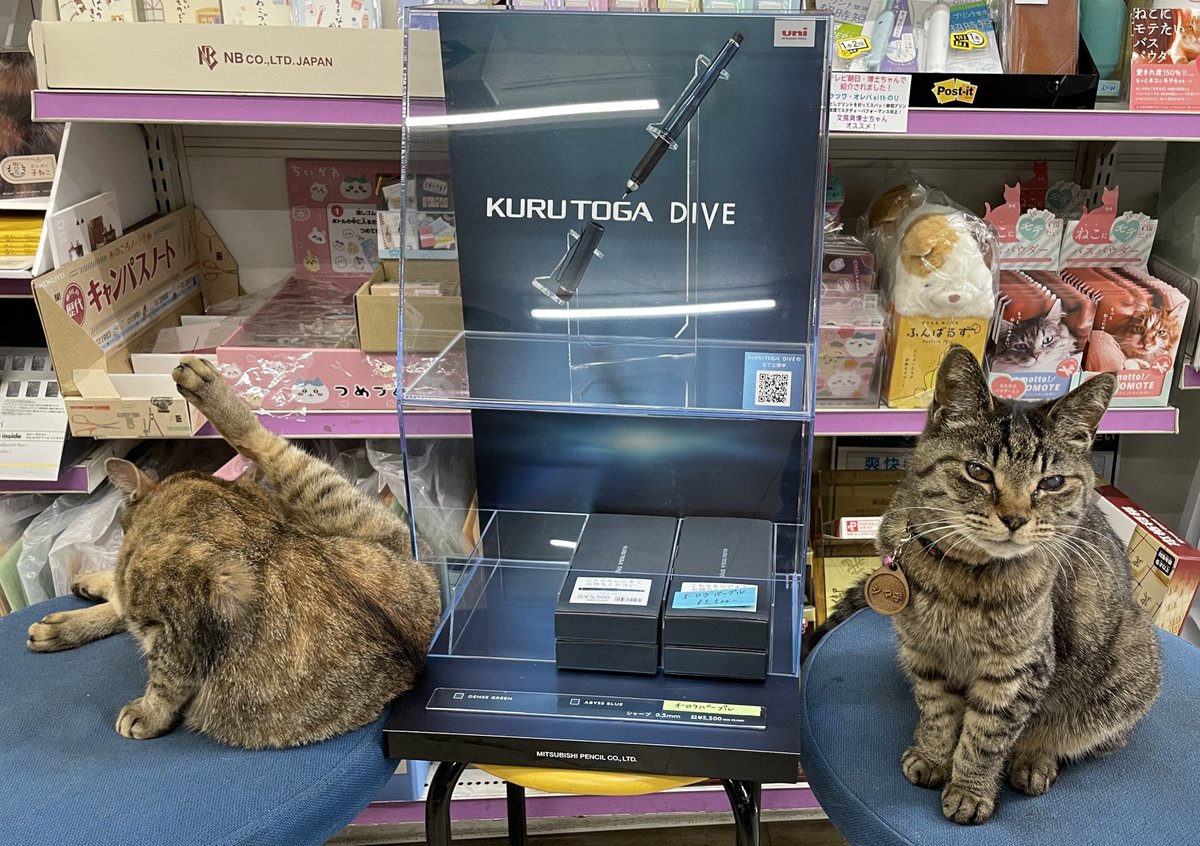 久し振りにクルトガダイブの什器ひっぱり出してきました。 オーロラ