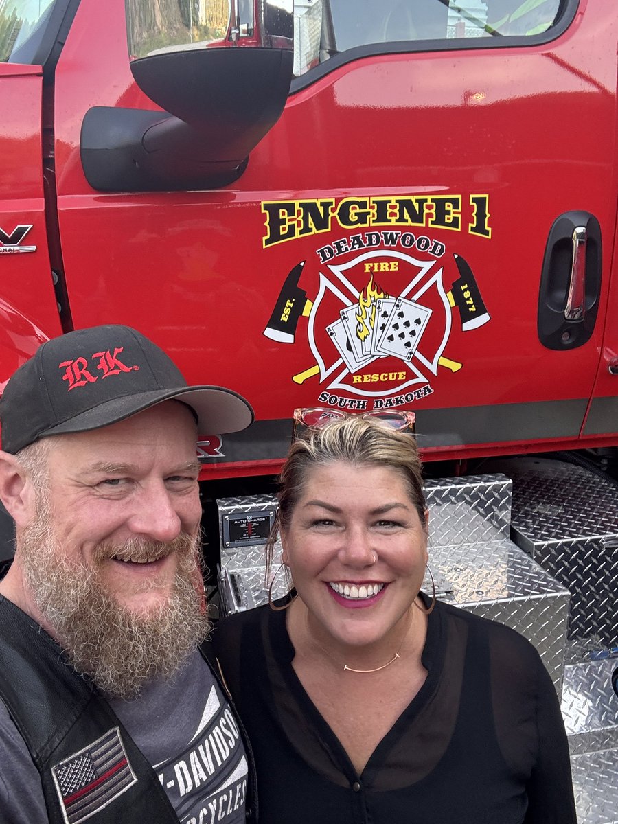 dawn_gillman's tweet image. Great riding in the Black Hills with Red Knights Western Rally. I’m grateful to be a social member of MN7 Chapter and see the brother/sisterhood of the fire service folks across the globe. Thank you Deadwood FD for hosting this year.