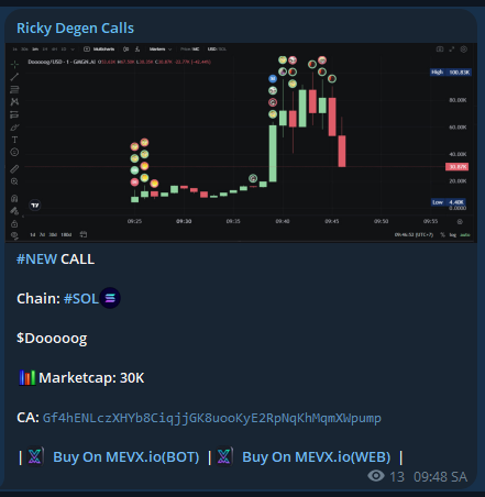 RickyDegen's tweet photo. I called $Dooooog at a 30K market cap. Its current ATH is 73K
FREE Call TELEGRAM - 2.5X
$Dooooog
Gf4hENLczXHYb8CiqjjGK8uooKyE2RpNqKhMqmXWpump
Call From: https://t.co/D52iBoPBHk
#SOL #MemeSol #Solana #Crypto #MemeCoin #MemeCoins #Dooooog https://t.co/FGnpuPwNaT